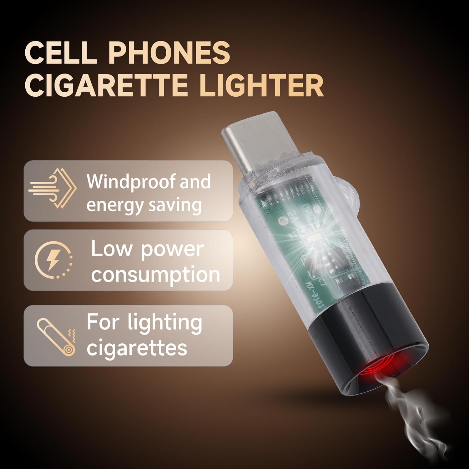 2026 USB Type-C Electric Lighter, Phone or Power Bank Powered, mini, Lightweight, Activated by plugging into Power Source, Automatically Turns Off After 10 Seconds , Windproof for Travel Outdoor 2026 USB Type-C Electric Lighter, Phone or Power Bank Powered, mini, Lightweight, Activated by plugging into Power Source, Automatically Turns Off After 10 Seconds , Windproof for Travel Outdoor