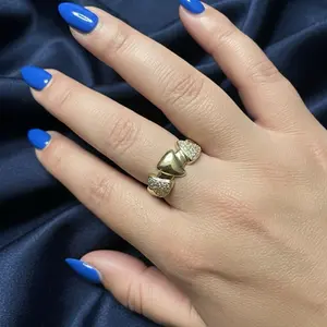 Beautiful Ring Size 7 8y 9 Elegant Gold-Tone Open Design for Women's Fashion Accessories