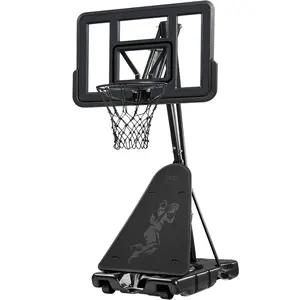 Best Choice Products Adjustable 4.4-10ft Basketball Hoop, Portable Goal w/Shatterproof Backboard, Ball Return