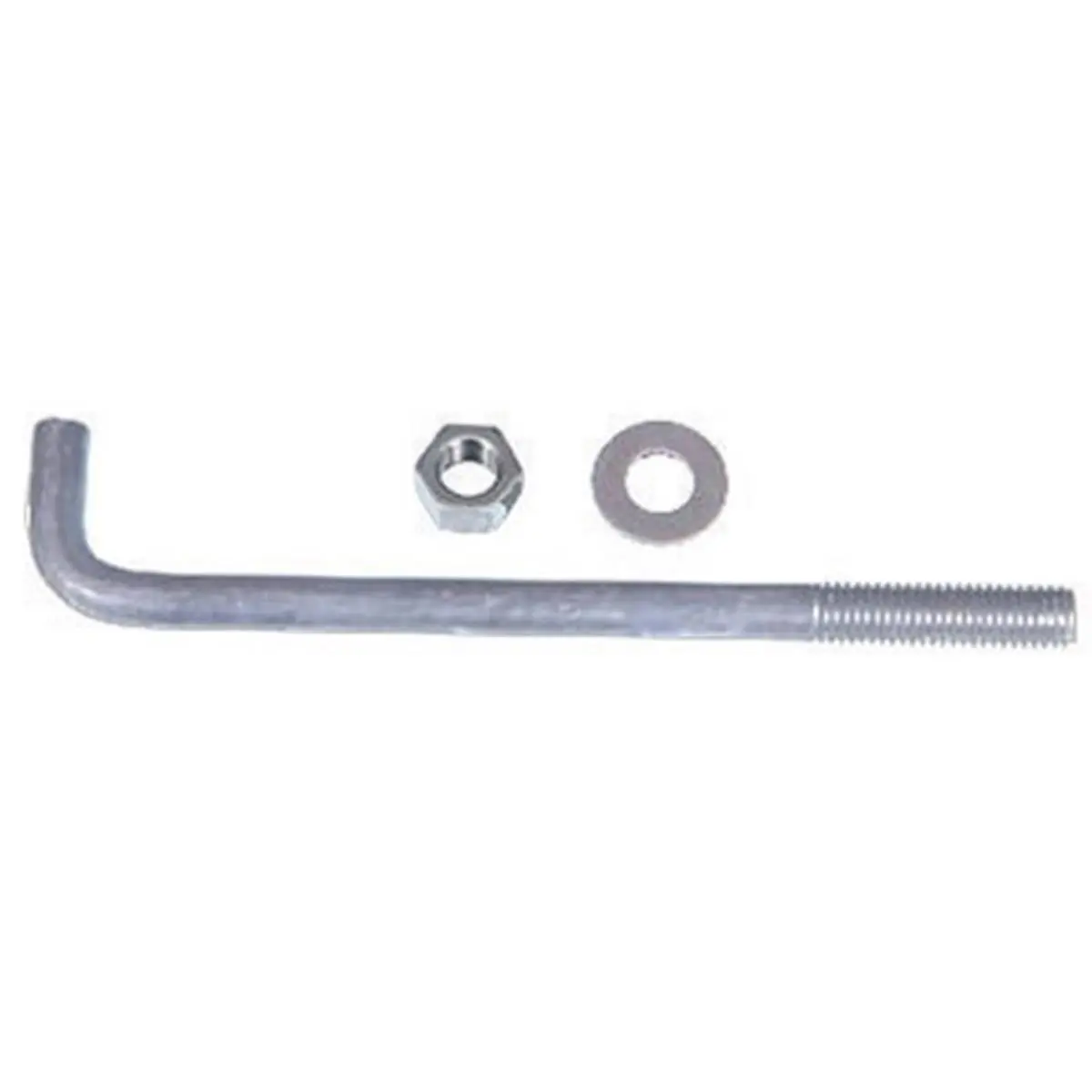 212 MAIN Galvanized Steel Hex Head Anchor Bolt with Nut & Washer, 0.5x8 in, Corrosion Resistant for Concrete Embed, Sailing Water Sports