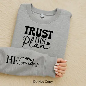 Trust His Plan w/ Sleeve Screen Print Transfer (3 Pack)