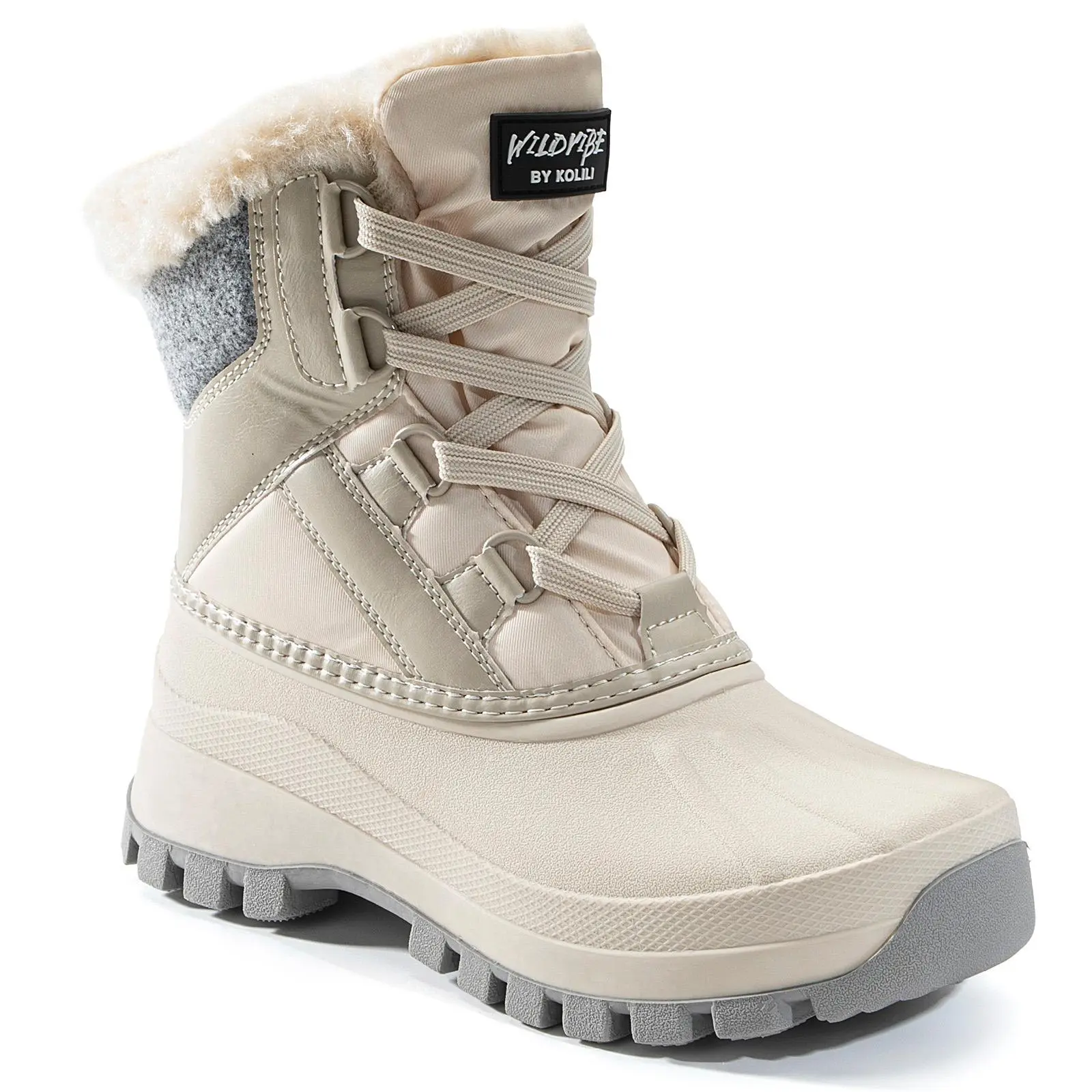 KOLILI New Women's Plus Velvet Thickened Snow Boots Retro Heightened Duck Boots Classic Non-slip Outdoor Hiking Boots tiktokshopbacktoschool