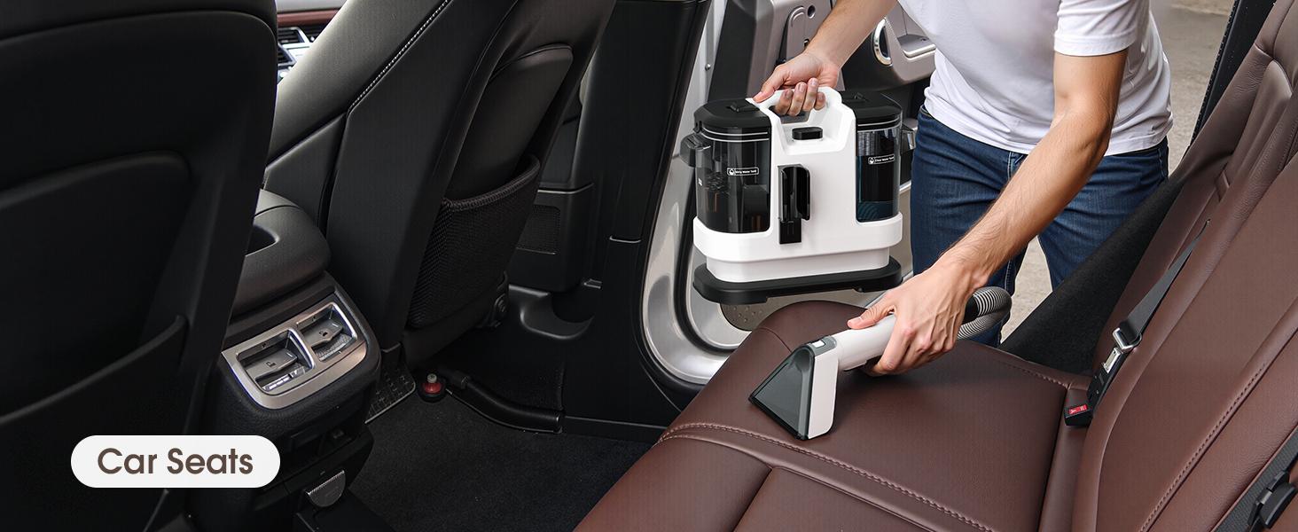 Fabric Cleaning Machine - Home Deep Cleaning Sofa Carpet Multi-Surface Vacuum Cleaner with Heat Water Tank & Attachments