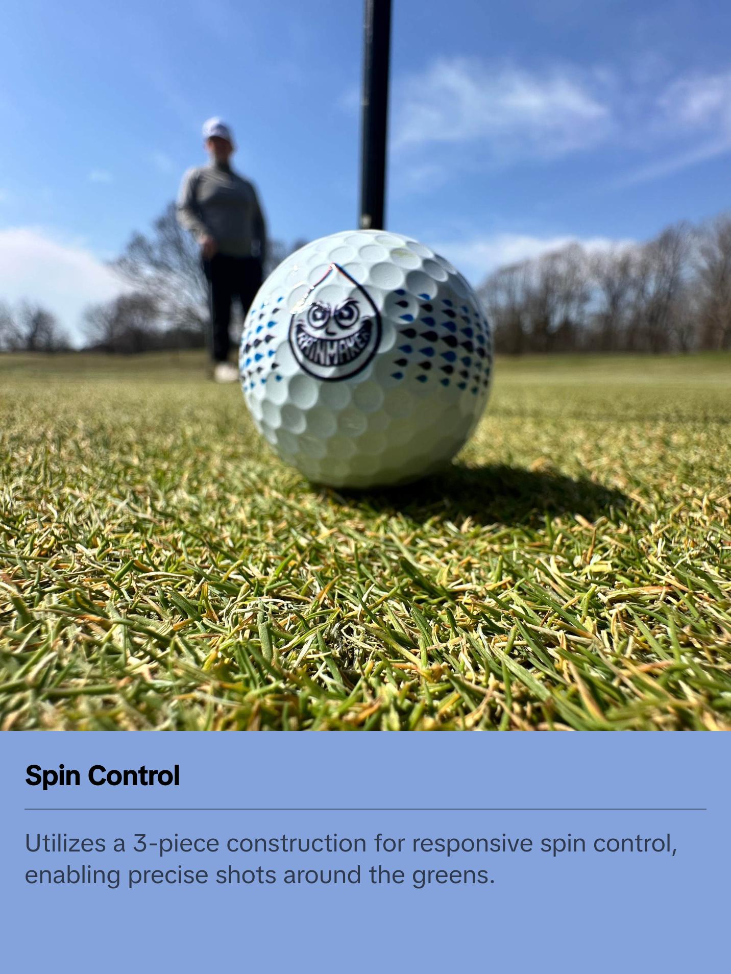 RAINMAKER GOLF BALLS 12pk- ultimate spin control