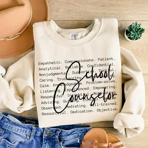 School Counselor Short Sleeve T-Shirt / Sweatshirt / Hoodie, Gift for School Counselor, Counselor Life png