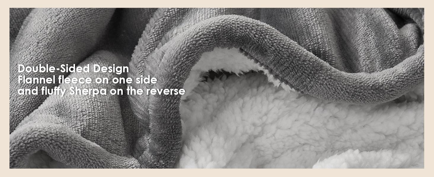 YOOFOSS Heated Blanket Electric Blanket Throw - Heating Blanket with 5 Heating Levels & 12 Hours Auto Off, Soft Cozy Sherpa FleeceWashable Blanket with Fast Heating