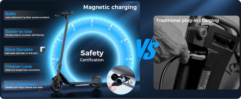 【Best Gifts】Electric Scooter for Kids, 150W Motor, 10MPH, 9 Miles, Dual Speed, 18V 2.6Ah Battery, 6'' Tires, Disc Brakes, Folding Kids Electric Scooter for Ages 6-12