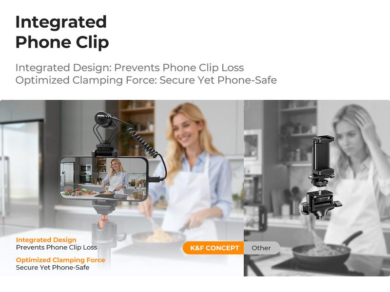 K&F CONCEPT Selfie Stick Tripod – 2-in-1 Phone/Camera Stand with Built-in Remote| For iPhone/Android, Works with Selfie Accessories & GoPro/DJI/Insta360| Ideal for Travel/Live Streaming/Vlogging/Daily Use K&F CONCEPT Selfie Stick Tripod – 2-in-1 Phone/Camera Stand with Built-in Remote| For iPhone/Android, Works with Selfie Accessories & GoPro/DJI/Insta360| Ideal for Travel/Live Streaming/Vlogging/Daily Use