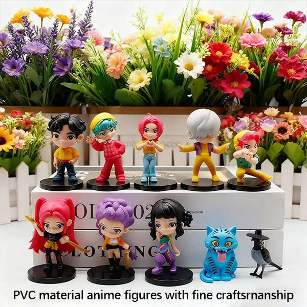 10-Piece Figurine Set – Anime Model Toy Decorations, perfect for home collections and office desk display. An excellent gift choice for Christmas and New Year.