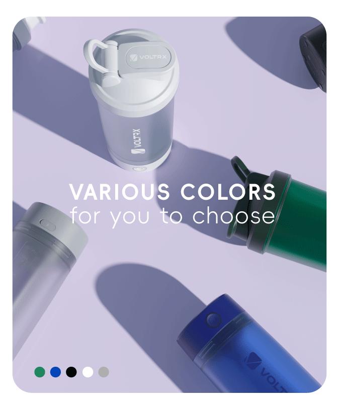 VOLTRX Protein Shaker Bottle, Merger USB C Rechargeable Electric Protein Shake Mixer, Shaker Cups for Protein Shakes and Meal Replacement Shakes, BPA Free, 24oz