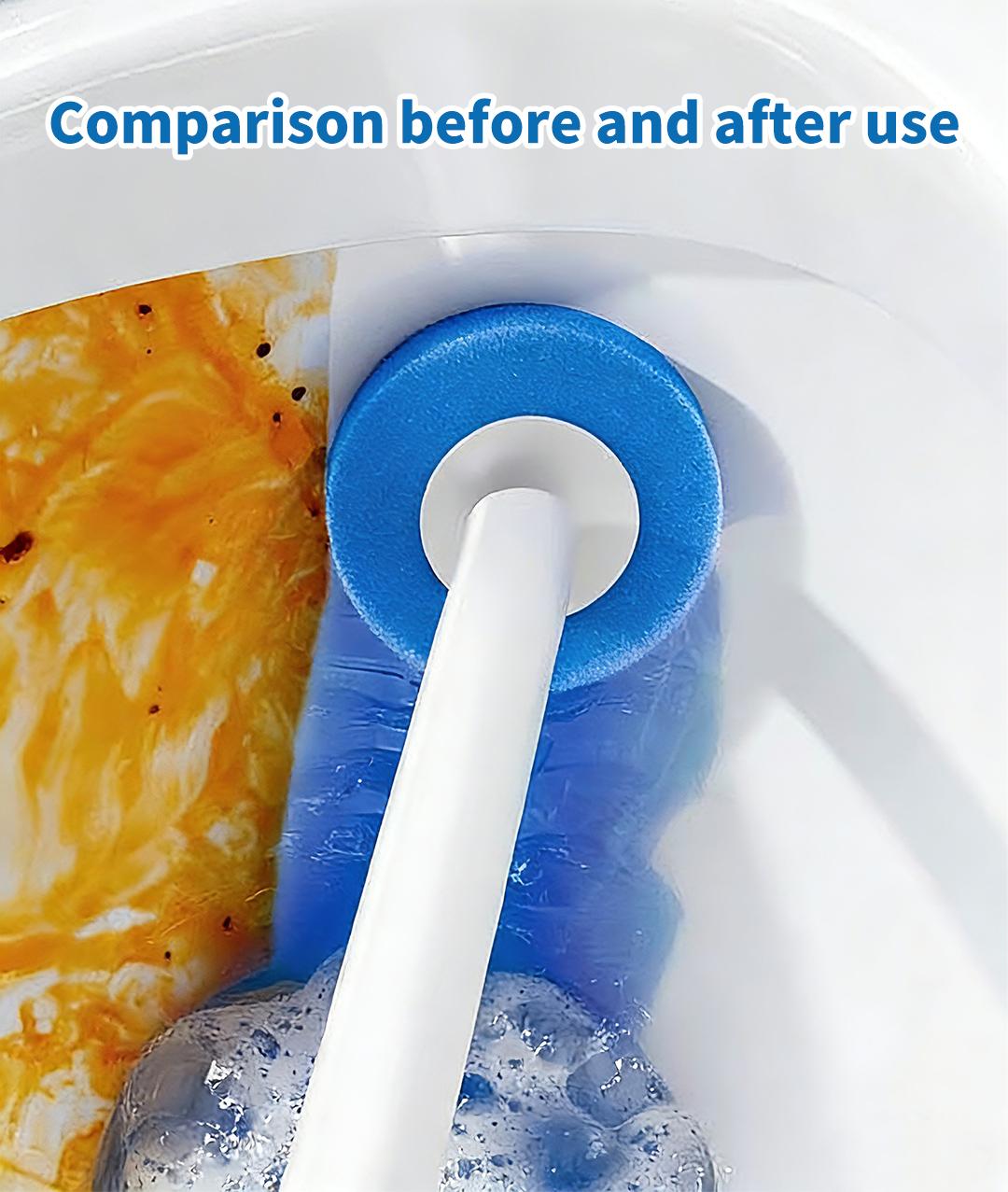 SOPAMI Toilet Scrubber Kit with Self-Cleaning Disposable Pads – No Pre-Rinse, No Mess, No Odor , Simplifies Bathroom Hygiene