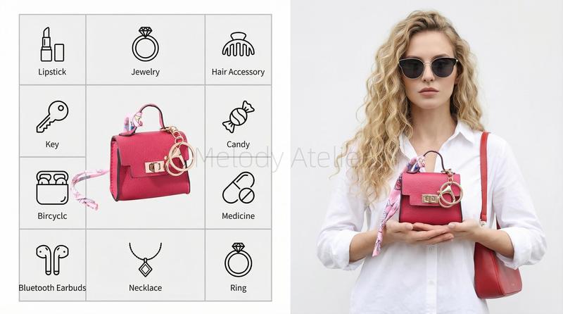 1PCS Mini PVC Waterproof Makeup Pouch Compact travel makeup bag, portable storage case Ideal for coins, keys, and other small items Perfect for women's daily use, travel, and outdoor activities.