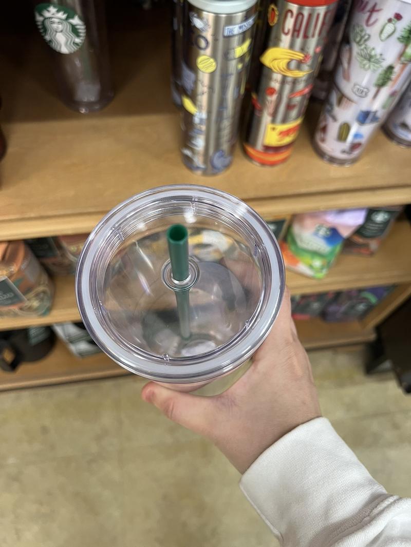 Starbucks classic Mermaid icon logo double wall clear plastic venti tumbler cold cup