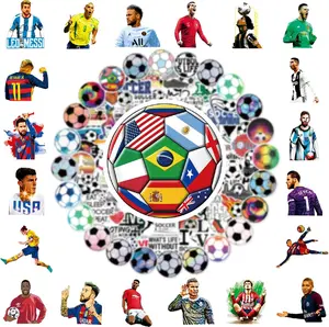 150 PCS World Cup Football Soccer Stickers & Vinyl Waterproof Decals for Water Bottles, Helmets, Scrapbooks & Gifts for Youth, Teens, Adults