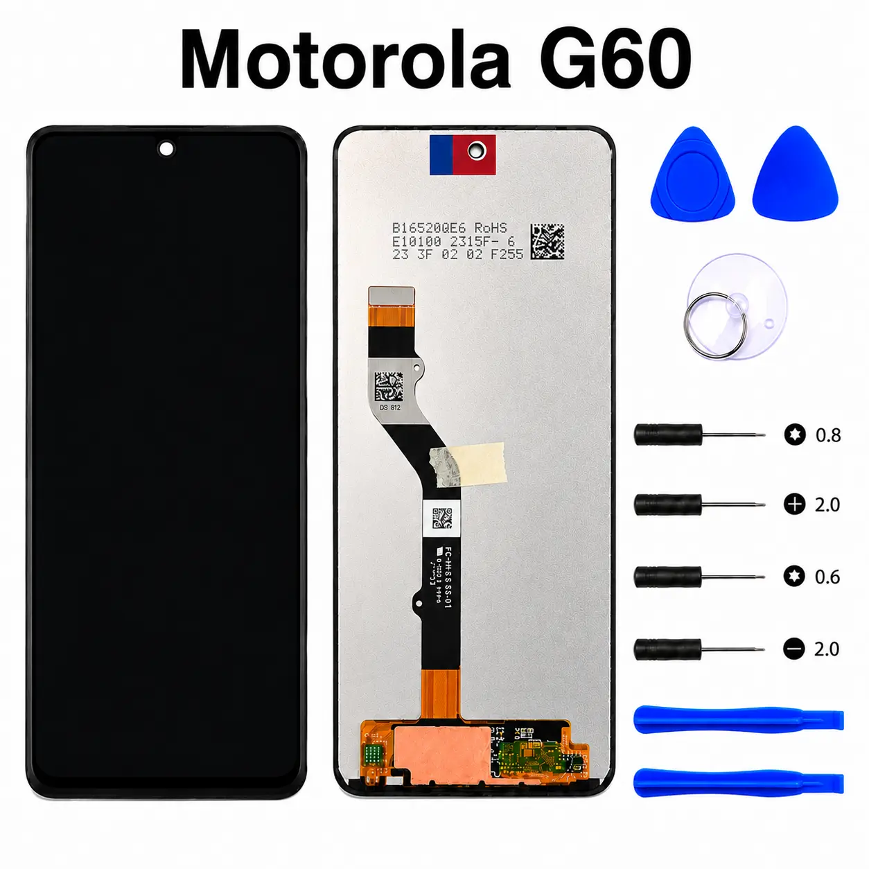 Original LCD Display & Touchscreen Assembly for Motorola Moto G60, G60S, G51, G40 Fusion - Mobile Phone Replacement Part