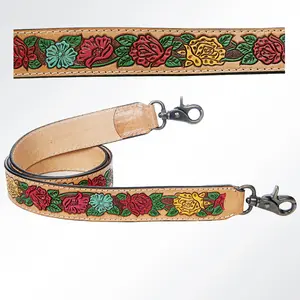 American Darling Hand Tooled Genuine Leather Crossbody Handle Strap for Bags Phone Keychain Wallet Purse Clutch Cellphone