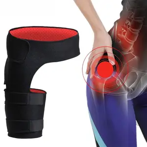 Thigh Compression Brace Hip Joint Support Adjustable Groin Wrap Protector Belt Leg Warmers for Men Women Hip Flexor Support Muscle Recovery Comfort Fit Wearable Brace for Sitting Exercise Daily Use
