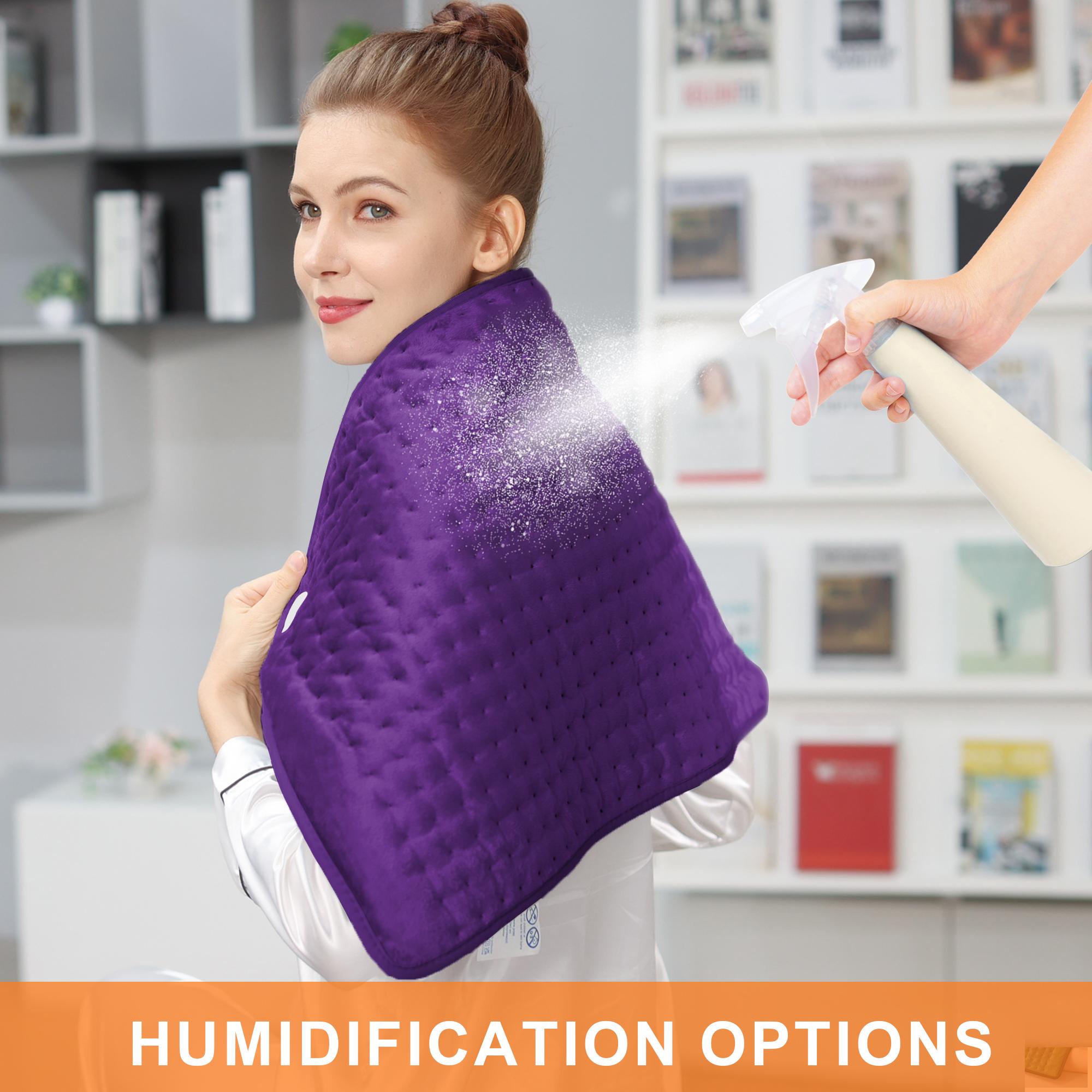 Deepsoon Heating pad, 33in×17in, 24in×12in, 6 temperature levels and 4 time settings, portable, back, neck, shoulders and legs heating, machine washable, perfect holiday gift for men, women, parents, Christmas gift