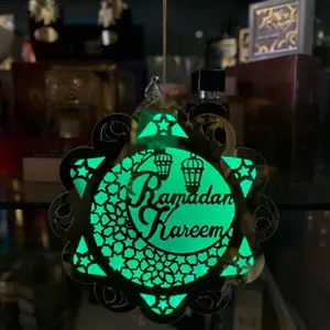 Wooden Ramadan Kareem Signs for Festive Decorations and Celebrations