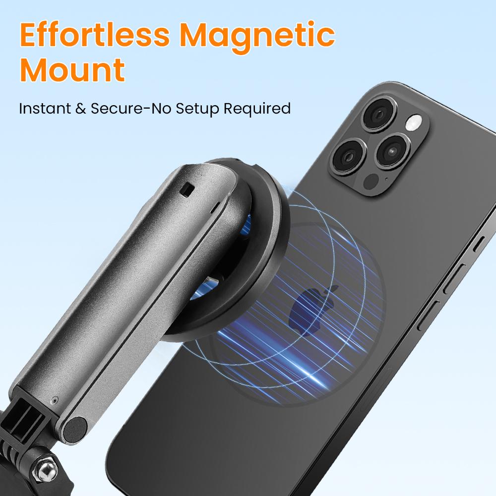 New Portable Selfie Stick, Magnetic Selfie Stick, Selfie Stick With Fill Light, Smartphone Tripod Stand All in 1 with Wireless Remote and Extendable Tripod Stand, 360 Degrees Adjustable Phone Tripod CompatibIe with AII iPhone/Android