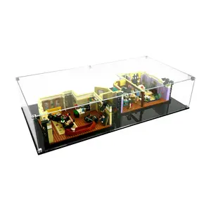 Clear Acrylic Display Case Compatible with LEGO® 10292 Icons The Friends Apartments - Set Not Included