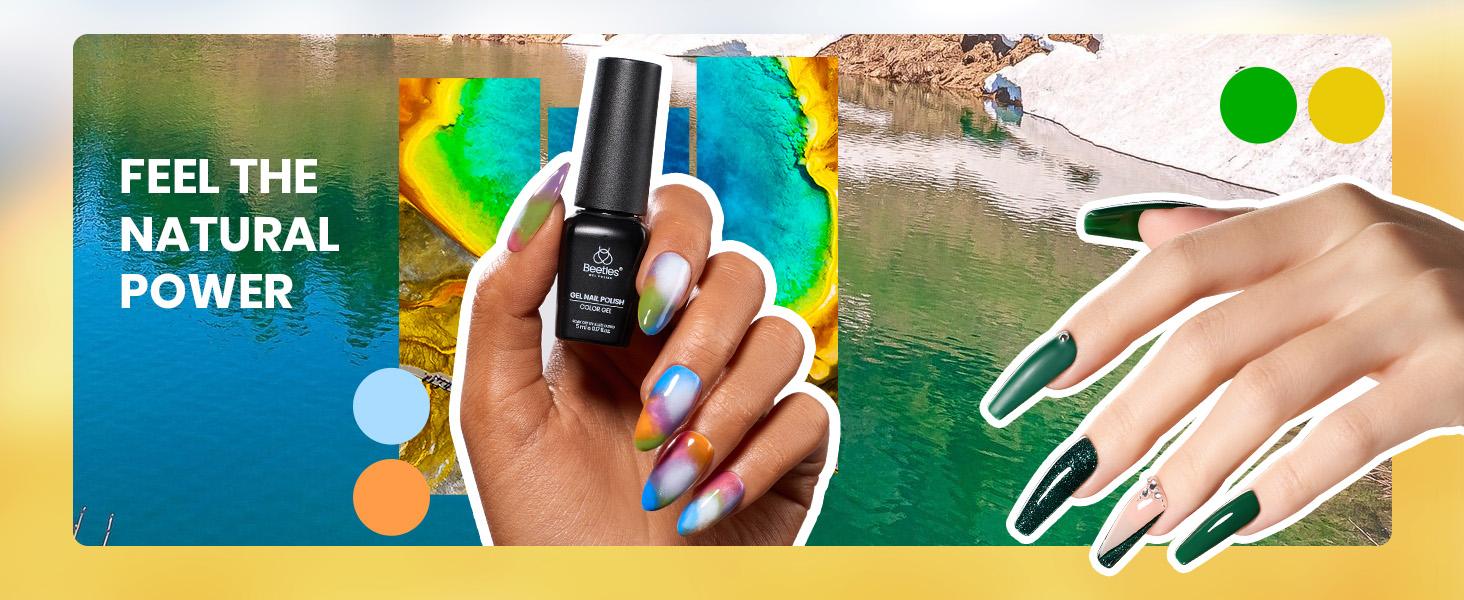 Beetles Gel Nail Polish Set【Base & Top Coat&Color Gel&Manicure Tool&Decoration】DIY Nails at home gift  Cosmetic Cutics Fall Nail Halloween Nail Black Friday Winter Nail Christmas Gift