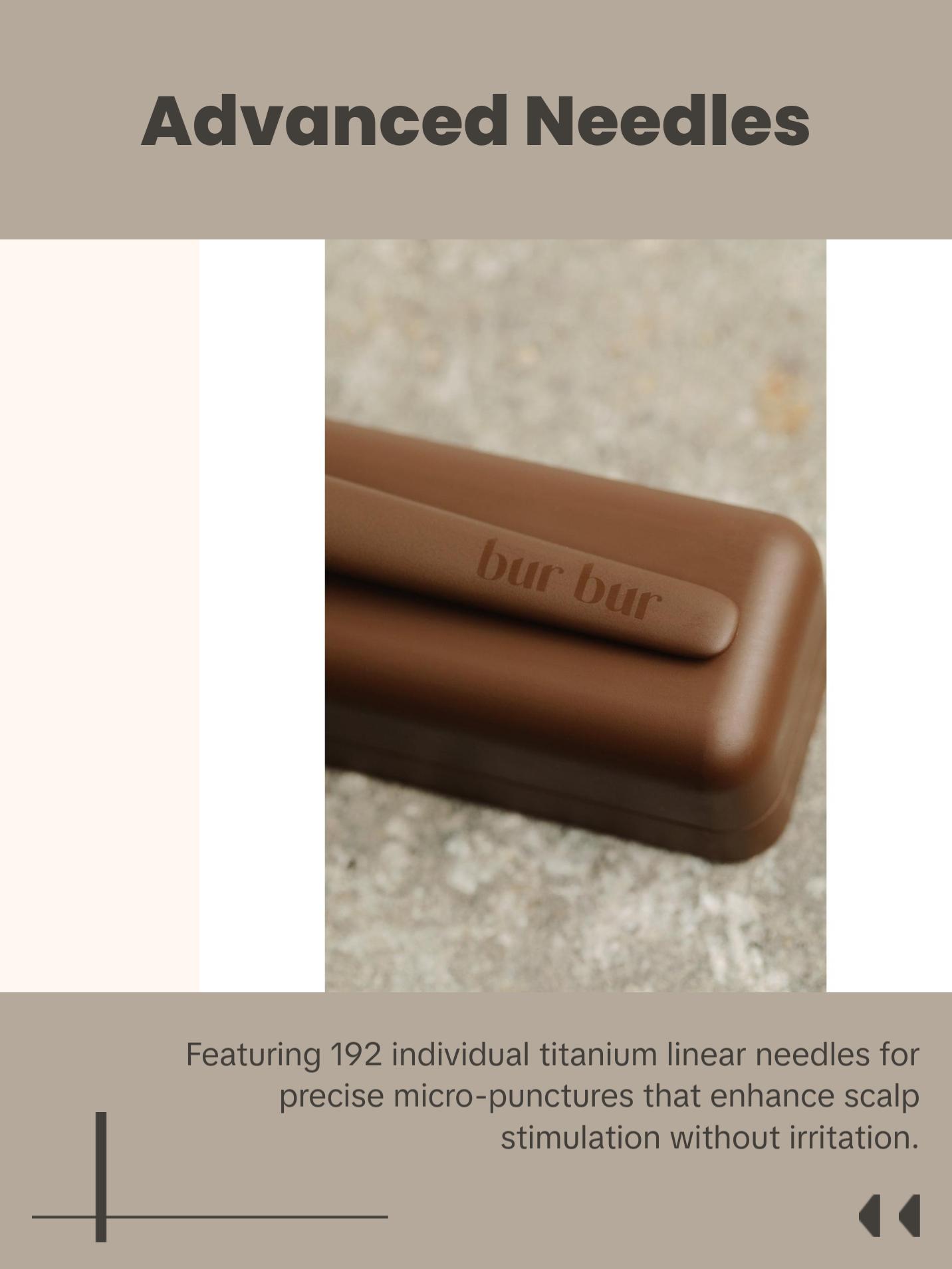 Bur Bur Growing Season Derma Roller & Botanical Hair Treatment Bundle