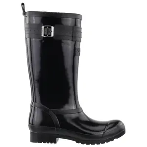 Sperry Womens Walker Atlantic Rain Casual Boots Mid Calf Low Heel 1-2" - Black