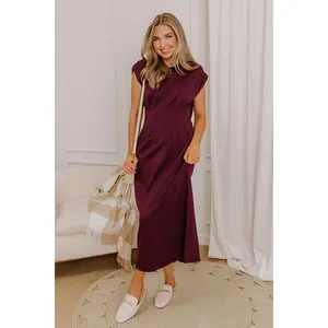 Soho Penthouse Midi Dress in Windsor Wine