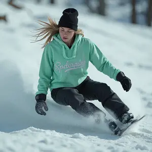 Spyderpunk Custom Sports Hoodie - Premium Mint Green Streetwear