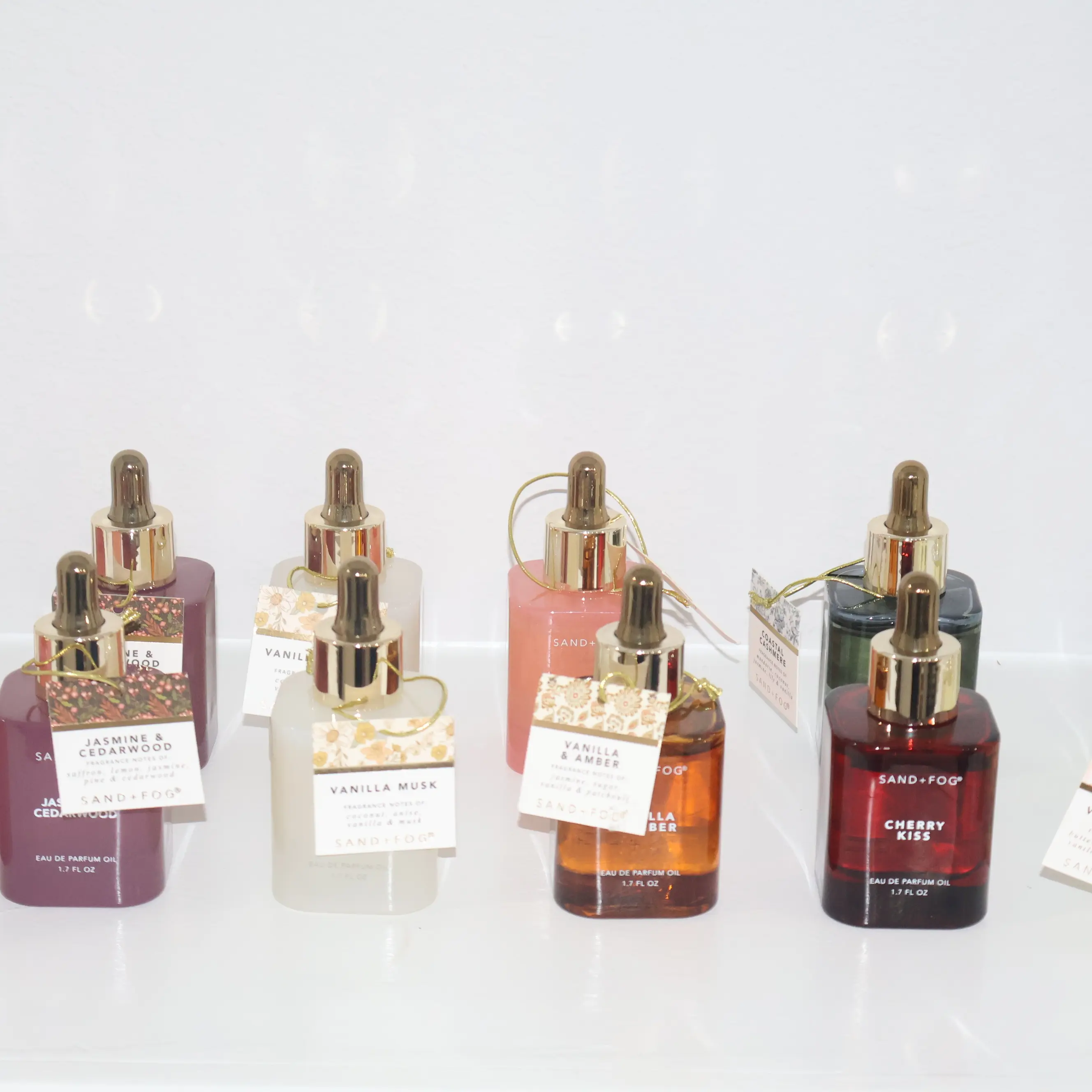 Sand + Fog Women's Marshmallow Floral Alcohol-Free Eau De Parfum Oil, 1.7 oz - Unique Blend with Vanilla, Soft Musk, Cedarwood - Elegant Sweet Fragrance for Daily Use or Special Occasions