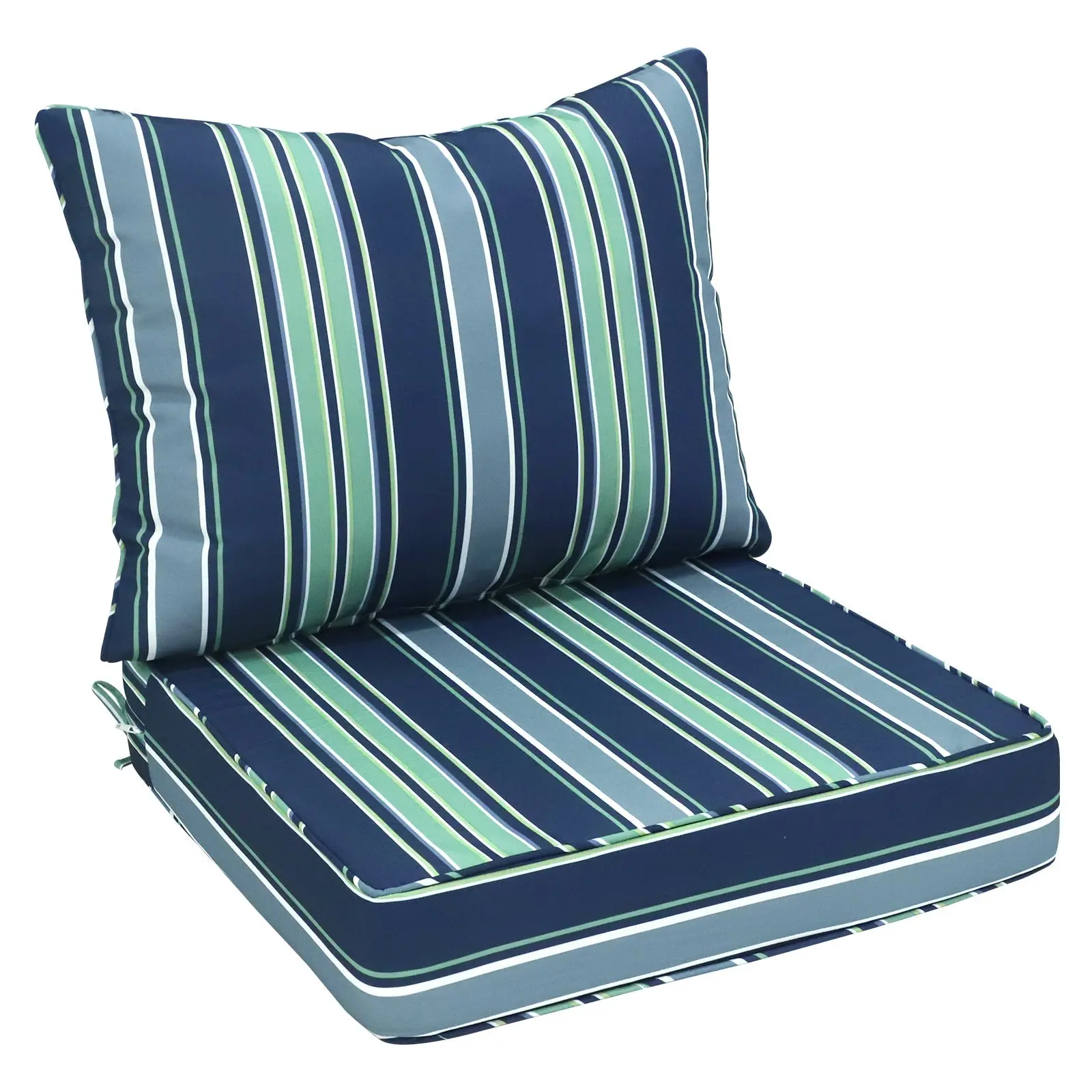 Outdoor Deep Seat Patio Seat Cushion Set, 25x25x5 inch, 2-Piece Back Chair Cushion, 1 Pack