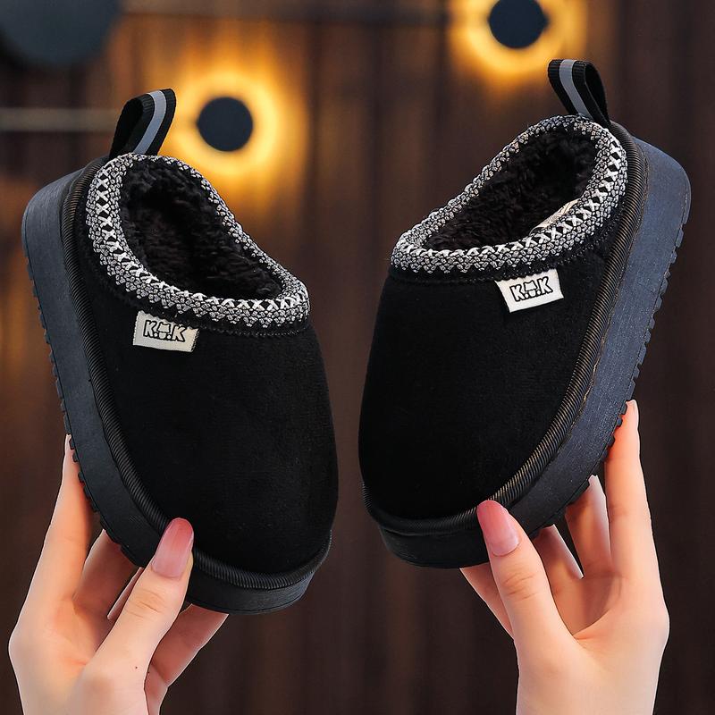 Kids Home Slippers Autumn Winter New Indoor Shoes Simple Casual Daily Slippers