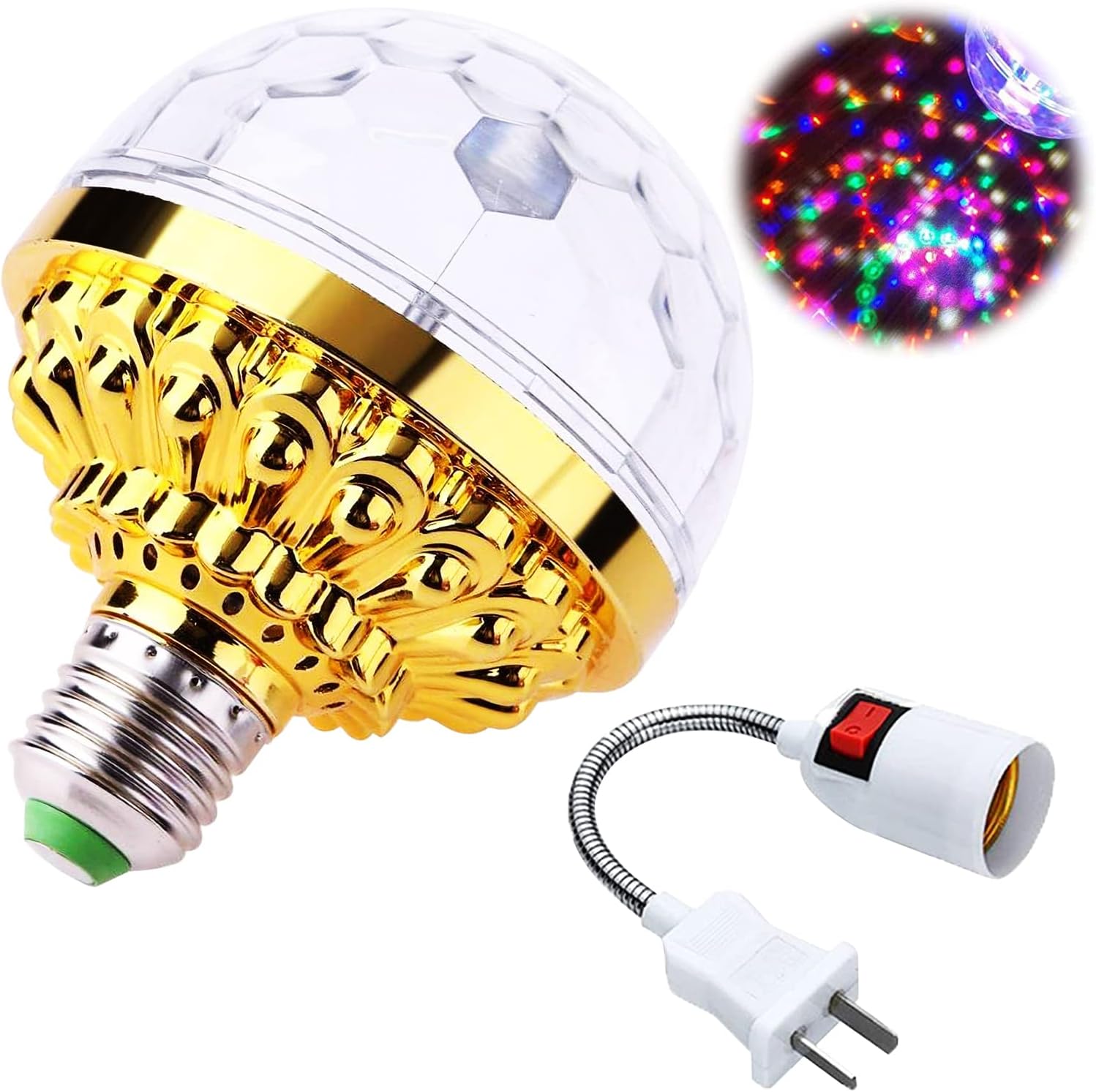 Lights Disco Ball Magic Ball Stage Light with Sockets Stage Decor Lights for Home Dance Christmas Party