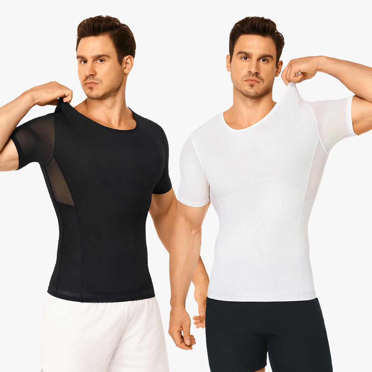 【LIVE】Nebility Men’s Mesh Compression Shapewear Top - Tummy Control, Anti-Odor Cool Breathable Quick-Dry Fabric, Menswear for Everyday Wear and the Gym 【LIVE】Nebility Men’s Mesh Compression Shapewear Top - Tummy Control, Anti-Odor Cool Breathable Quick-Dry Fabric, Menswear for Everyday Wear and the Gym