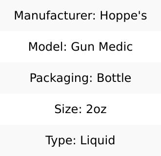 HOPPES GUN MEDIC LUBE 2OZ