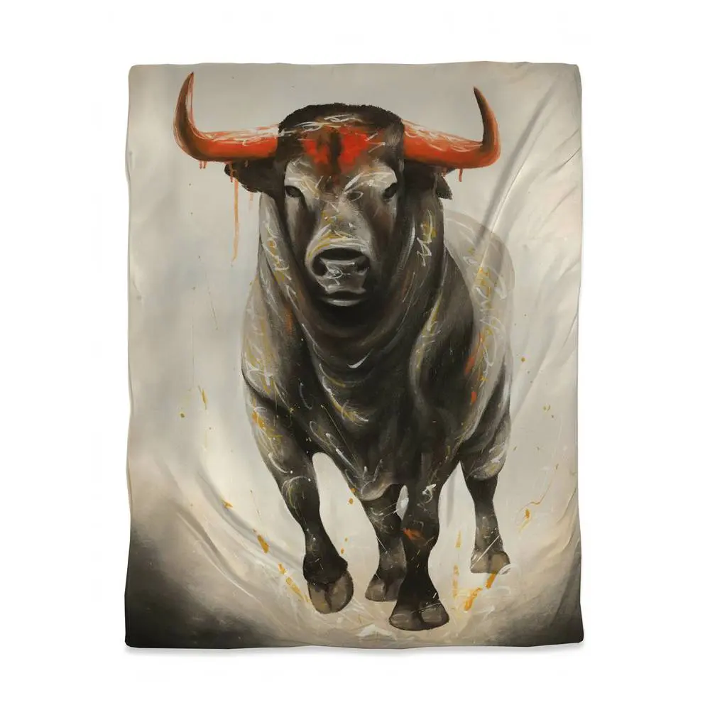 Decorative Duvet Cover - Single (Twin) Size Vibrant Soft Microfibre, Wild West Theme Bold Animal Print, Full Print Colorful Bedding with 360-Degree Stand, Rustic Home Decor (3817-VWCT-AN282), Animals