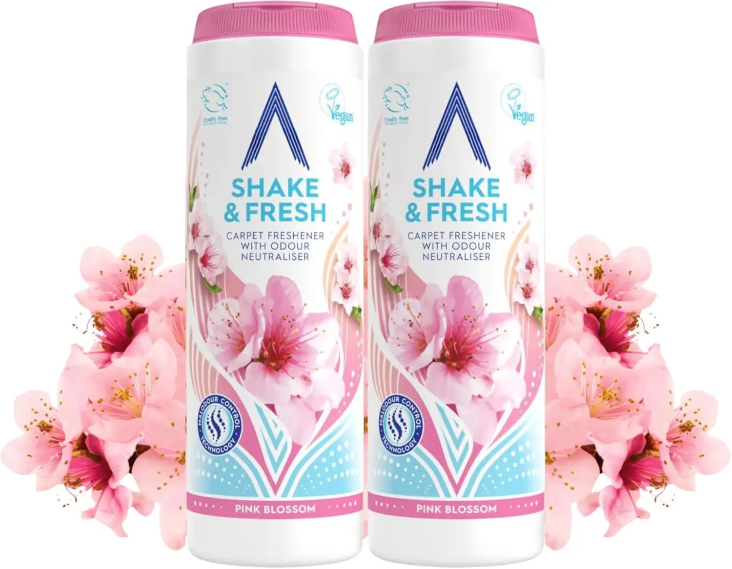 Pink Peony Scented Carpet Odor Eliminator (2-Pack, 350g & 20ml) - Durable Vacuum-Safe Household Pet Smell Neutralizer, Living Rooms Floor Refresher with Long-Lasting Odour Control, Perfume