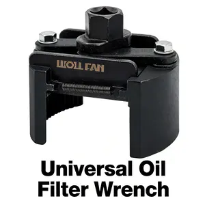 Adjustable 2-Jaw Oil Filter Wrench – Universal Oil Filter Removal Tool for Cars, Trucks & SUVs, Heavy Duty Steel Oil Filter Remover