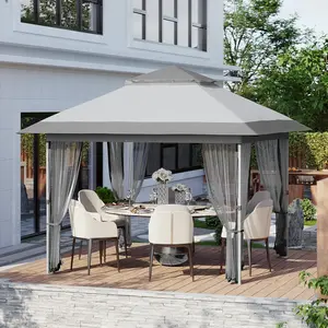 Pop  Gazebo, 10x10     Mosquito Netting, Pop     Curtains tanning  with face hole rocking  heavy duty carport  Oval   Slate Grey  Sofa and   double egg chair Comfortable Hanging Outdoor Patio Dining  Tent Set up Heavy-Duty Multi-Swing canopy Swivel Rattan