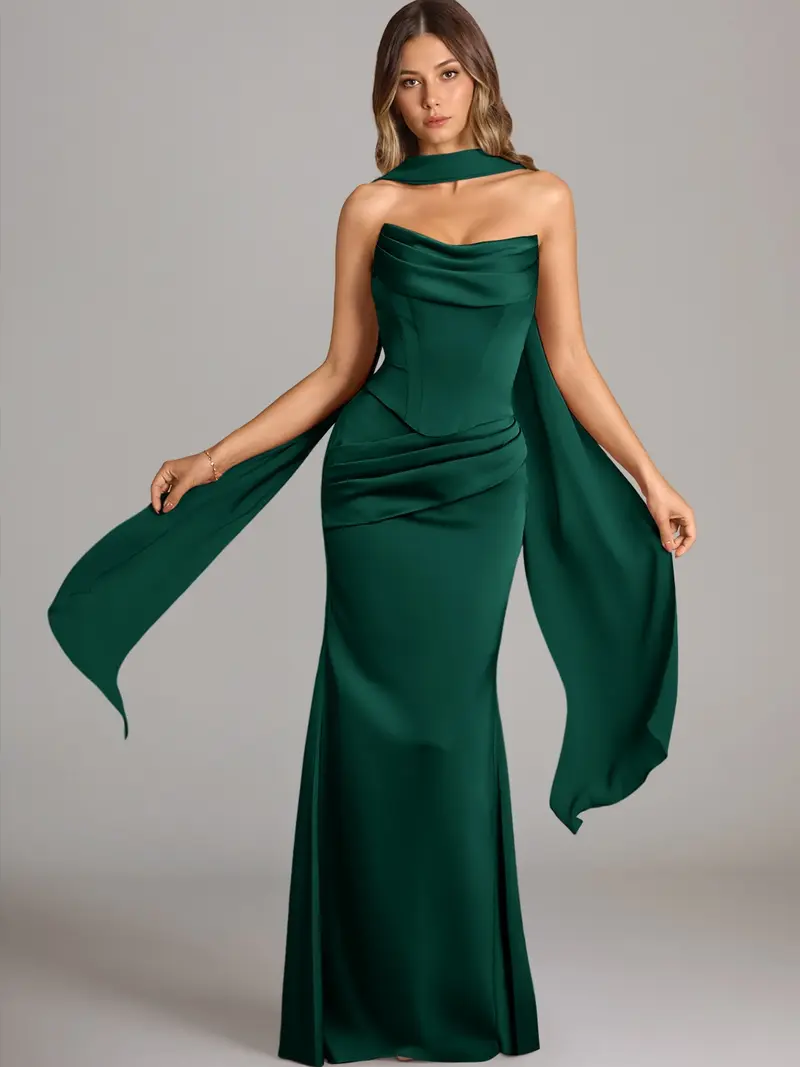 Maxi Dress Green Satin Oh Polly Dress Green Oh Polly Dress TikTok Shop