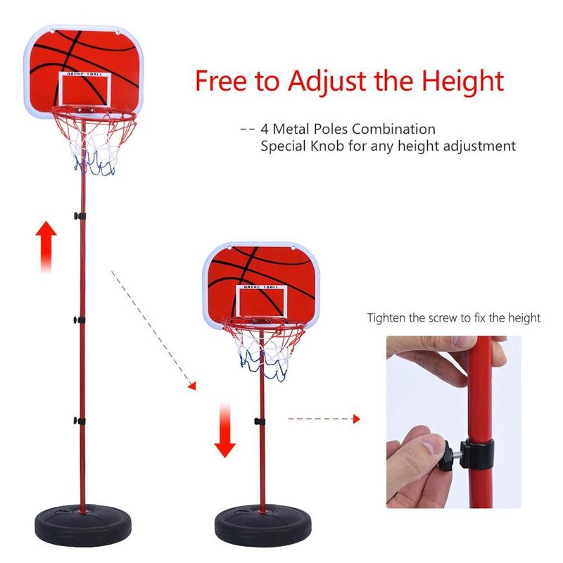 150CM high basketball stand, outdoor indoor sports iron basketball stand, adjustable basketball stand, children's toy