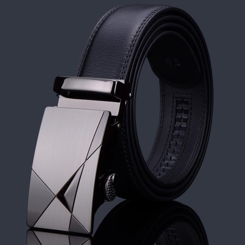 Men's belt automatic buckle leather men's high-quality leather belt jeans casual fashion versatile