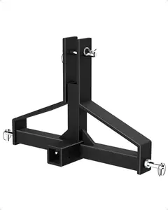 3 Point Hitch 2” Receiver Quick Hitch Compatible, Tractor Mover Drawbar Hitch, 3 Pt Quick Hitch Farm Equipment and Subcompact Trailer Hitch for Tractor Standard Category 1 Aluminum License Plate Cover