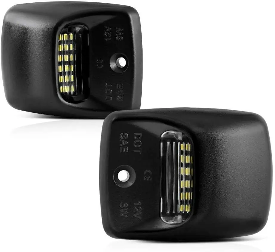 LED License Plate Light, 36-LED IP68 Waterproof 12V Plug-and-Play for 2000-2015 Toyota Tacoma/Tundra, 6000K White, 50000Hrs Lifespan, 300% Brighter, No Glare, Backup Camera Compatible for Safe Reversing