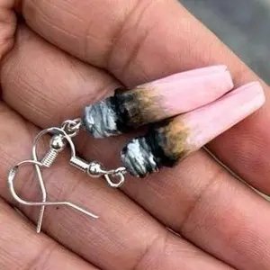 Pink joint roach dangling novelty earrings Sweetchibababy