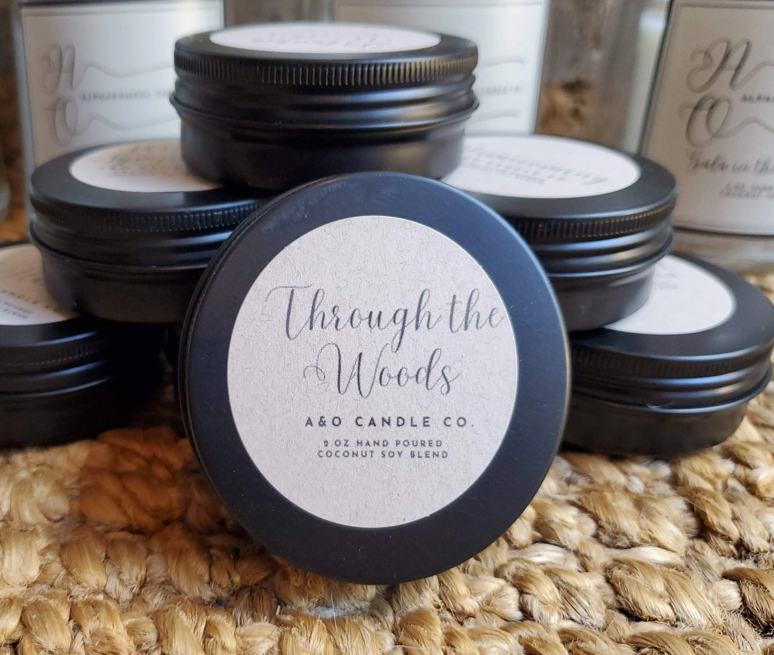 Through The Woods 2 oz Coconut Soy Blend Hand-Crafted Wood Wick Candle