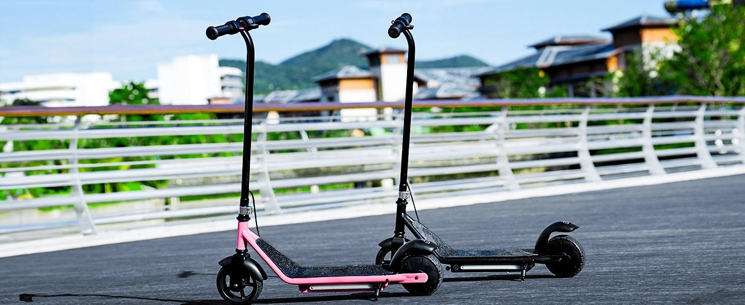 【Kids Love It!】Kids Electric Scooter with LED Display, 6' Solid Tires, 10MPH, 150W Motor, 154lbs Max Load, Electric Kids Scooterwith LED Display for Kids Ages 6-14 【Kids Love It!】Kids Electric Scooter with LED Display, 6' Solid Tires, 10MPH, 150W Motor, 154lbs Max Load, Electric Kids Scooterwith LED Display for Kids Ages 6-14