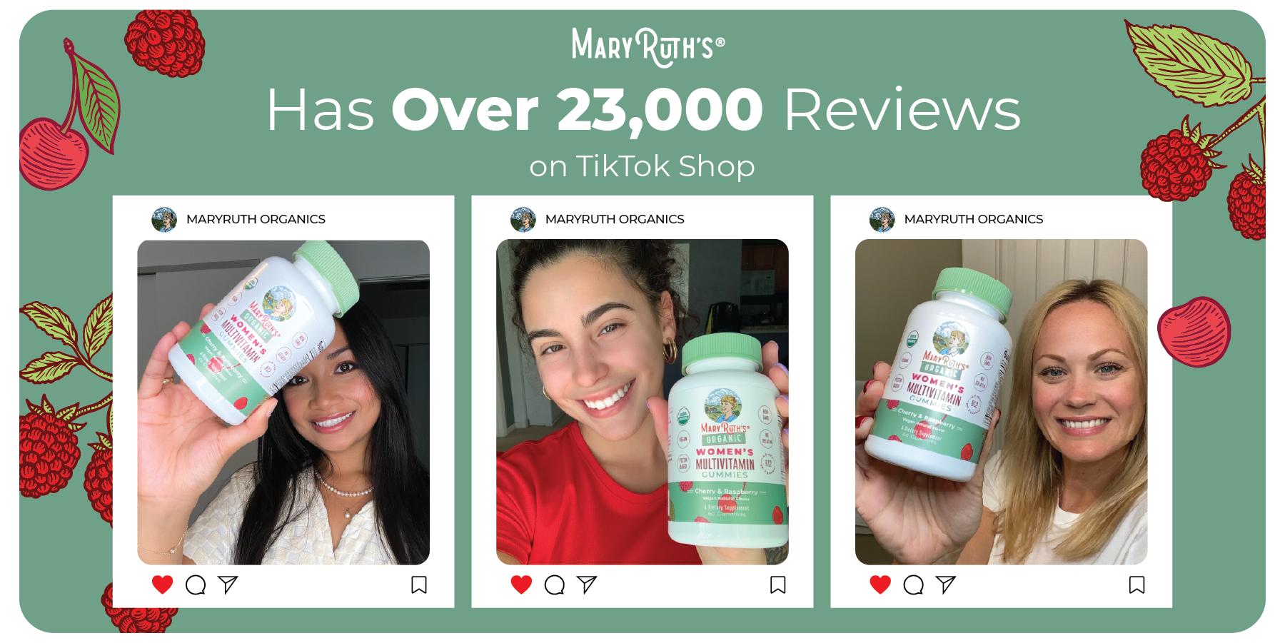 MaryRuth's USDA Organic Multivitamin Gummies for Women - Hair & Skin Health - Immune Support - Cognitive Function - Healthy Vision - Vegan - 60 Count