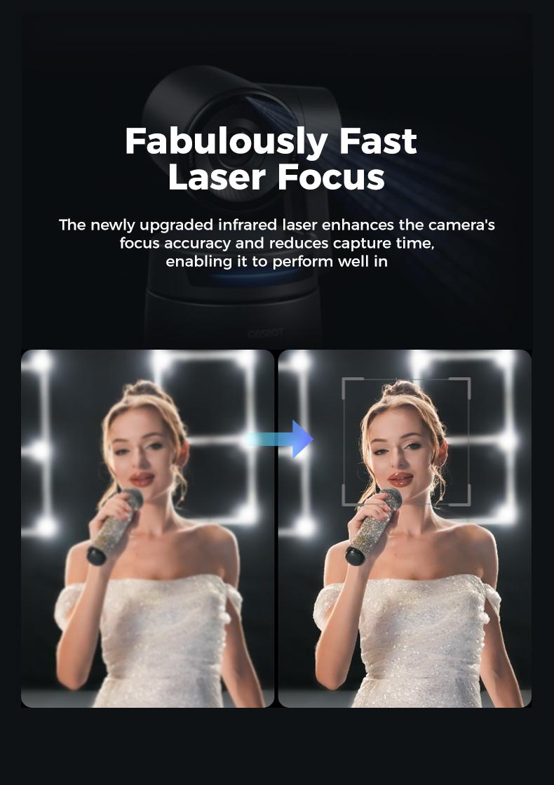 OBSBOT Tail Air - NDI Camera 4K, AI Tracking PTZ Camera